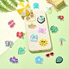 36Pcs 18 Styles Beach Theme PVC Cabochons FIND-CJ0011-23-6