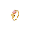 Round Natural Rose Quartz Ring MM2562-1-2