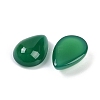 Natural Green Onyx Agate(Dyed & Heated) Cabochons G-H094-01A-04A-2