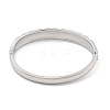 304 Stainless Steel Bangles for Women BJEW-G693-08P-3