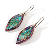 Bohemian Style 304 Stainless Steel Emperor Stone Dangle Earrings SL3554-1-1