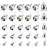 Unicraftale 30Pcs 5 Style 304 Stainless Steel Cord Ends STAS-UN0030-24-1