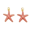 Brass Enamel Pendants KK-CBACBC6-05G-02-1