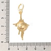 Brass European Dangle Charms Bails KK-K388-53G-3