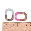 Resin & Walnut Wood Links connectors RESI-S367-06-M-3