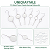 Unicraftale DIY Blank Dome Dangle Earring Making Kit DIY-UN0005-65-5