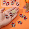 12Pcs Vampire Bat Shaped Alloy Enamel Pendants ENAM-CA0001-87A-3