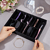 20 Girds Wood Covered with Velvet Bangle Organizer Display Trays BDIS-WH0003-32A-3