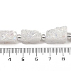 Electroplated Natural Druzy Agate Beads Strands G-R012-A02-02-4
