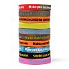 Free Sample Silicone Wristbands Bracelets BJEW-K165-06B-3