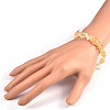 Natural Citrine(Dyed & Heated) Beaded Stretch Bracelets BJEW-JB01823-03-3