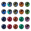 Beadthoven 50Pcs 10 Styles Opaque Resin Beads RESI-BT0001-31-2