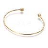 Brass Cuff Bangles BJEW-P245-04-3