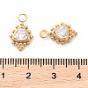 304 Stainless Steel Rhinestone Pendants STAS-Q340-06G-02-3