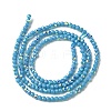 Electroplated Glass Beads Strands EGLA-P055-01A-03-3