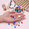 400Pcs 8 Colors Resin Large Hole Beads RESI-CW0001-12-5