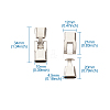 Alloy Snap Lock Clasps LS-PALLOY-TAC0009-24P-10