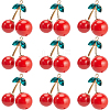 10Pcs Opaque Alloy Acrylic Pendants FIND-SC0020-49-1