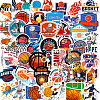 50Pcs Basketball Themed PVC Self-Adhesive Stickers PW-WG86843-01-2