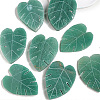 Natural Green Aventurine Leaf Healing Stone PW-WG47429-01-1