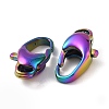 Ion Plating(IP) 304 Stainless Steel Lobster Claw Clasps STAS-F109-01M-3