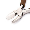 45# Steel Flat Nose Pliers with Non-Slip Comfort Grip Handles & Jaw Cover TOOL-N008-08-2