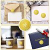 12 Sheets Self Adhesive Gold Foil Embossed Stickers DIY-WH0451-032-4