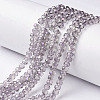 Electroplate Transparent Glass Beads Strands EGLA-A034-T2mm-F12-1