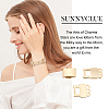 6 Sets Brass Fold Over Clasps STAS-SC0003-33-5