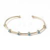 Brass Cuff Bangles BJEW-A134-02G-02-1