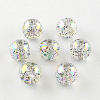 Round AB Color Transparent Acrylic Beads TACR-D005-14mm-06-1