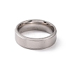 Non-Tarnish 201 Stainless Steel Plain Band Ring for Women RJEW-I089-31P-2