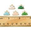 10Pcs 5 Styles Alloy Enamel Pendants FIND-FS0002-32-5