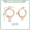 80Pcs Brass Hoop Earrings Findings FIND-DR0001-65A-2