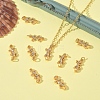 SHEGRACE Brass Micro Pave Cubic Zirconia Pendants XGRQ3D896-461G-5