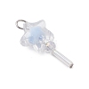 5Pcs Acrylic & Glass Pendants PALLOY-JF03526-02-3