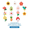 28Pcs 14 Style Resin Pendants RESI-TA0001-41-8