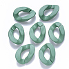 Opaque Spray Painted Acrylic Linking Rings OACR-S036-001B-I11-3