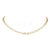 Brass Rectangle Link Chains Necklaces for Women NJEW-JN05145-01-2