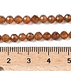 Natural Garnet Beads Strands G-F509-13-4mm-01-2