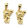 Rack Plating Brass Pendants KK-D026-17G-2