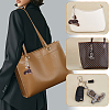 2Pcs 2 Styles PU & Rhinestone Keychains KEYC-GA0001-58-5