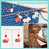 Alloy Enamel Rhinestone Sheep Pendant Stitch Markers HJEW-AB00244-4