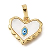Brass Enamel Pendants KK-D328-11G-1