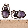 Natural Amethyst Pendants G-Z101-06R-08-3