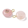 Natural Rose Quartz Pendants G-I391-01G-10-2