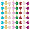Glass Round Pendants PALLOY-TADJ00001-03-1