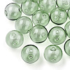 Transparent Blow High Borosilicate Glass Globe Beads LS-X-GLAA-T003-09D-4
