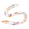Natural Topaz Jade & Amethyst & Rose Quartz & Red Aventurine Beads Strands G-F811-A04-02-6