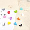 CHGCRAFT 48Pcs 12 Colors Food Grade Eco-Friendly Silicone Focal Beads SIL-CA0001-43-4